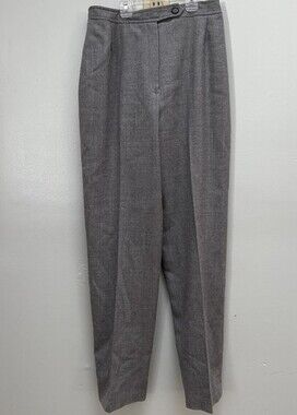 Vintage 80s 90s Evan Picone 100% Wool Pants 12 Made USA Union